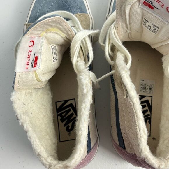 Vans Sk8-hi Tapered Stackform Sneakers Sherpa Lined Color-block Suede Womens 5 - Picture 9 of 14